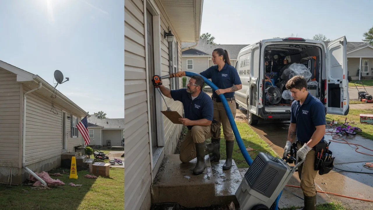 Ceiling Water Damage Restoration in Moline, KS near me